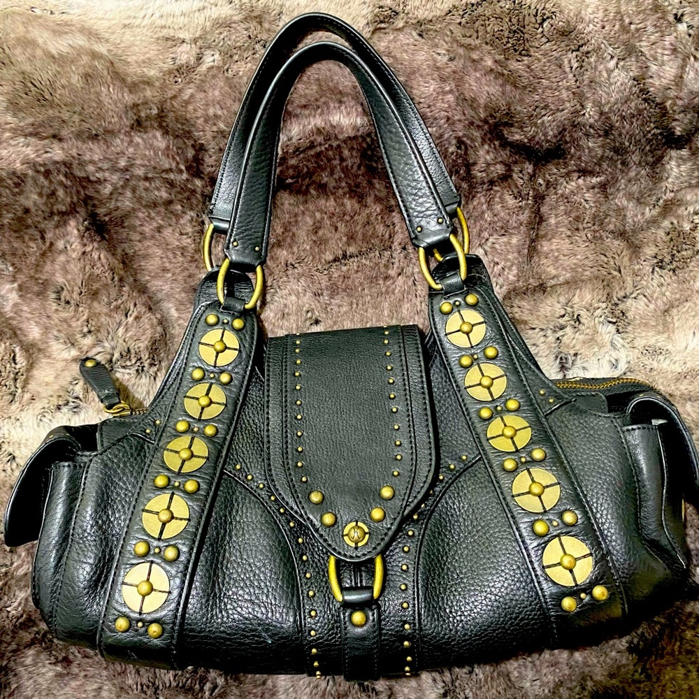 COLE HAAN VILLAGE PIALLETS LEATHER PURSE BAG  (300